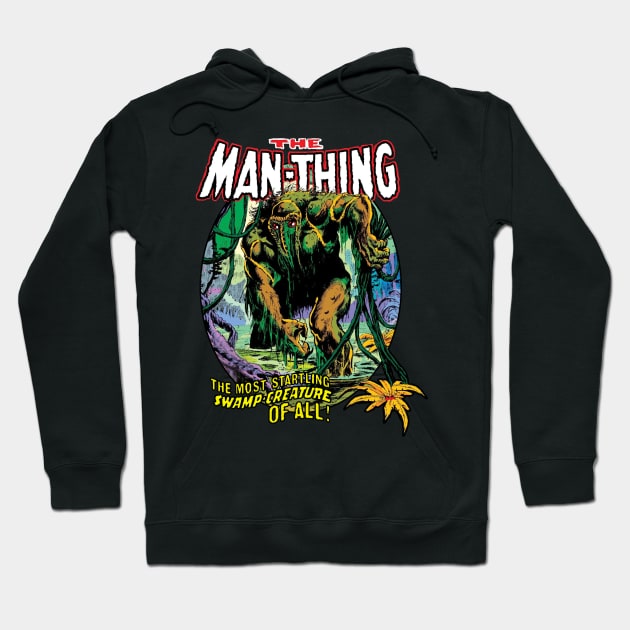 VINTAGE HORROR MAN-THING 1974 Hoodie by AxLSTORE